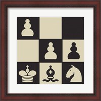 Framed 'Chess Puzzle III' border=