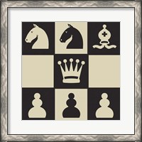 Framed 'Chess Puzzle IV' border=