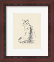 Framed 'House Cat V' border=