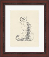 Framed 'House Cat V' border=