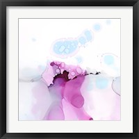 Framed 'Fluid Magenta I' border=