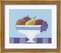 Framed White Fruit Bowl II