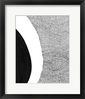 Framed 'Black & White Abstract II' border=