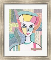 Framed 'Pattern Lady II' border=