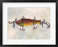 Retro Fishing Lure V Framed Print