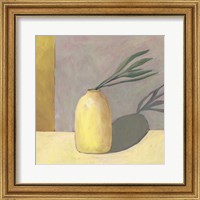 Framed 'Yellow Vase I' border=