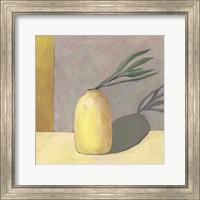 Framed 'Yellow Vase I' border=