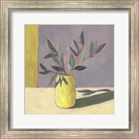 Framed 'Yellow Vase II' border=