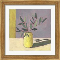 Framed 'Yellow Vase II' border=