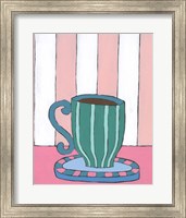 Framed 'Mid Morning Coffee II' border=