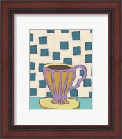 Framed 'Mid Morning Coffee III' border=