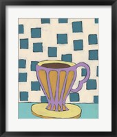 Framed 'Mid Morning Coffee III' border=