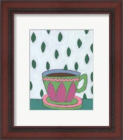 Framed 'Mid Morning Coffee IV' border=