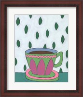 Framed 'Mid Morning Coffee IV' border=