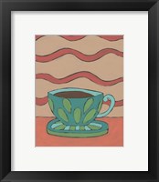 Framed 'Mid Morning Coffee IX' border=