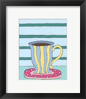 Framed 'Mid Morning Coffee VI' border=