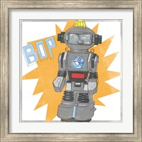 Framed 'Toy Tin Robots II' border=