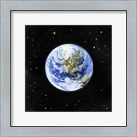 Framed 'Earth From Afar I' border=