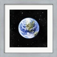 Framed 'Earth From Afar I' border=