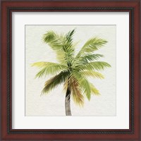 Framed 'Coco Watercolor Palm II' border=