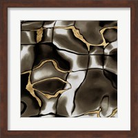 Framed 'Golden Shimmer I' border=