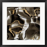 Framed 'Golden Shimmer I' border=