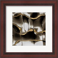 Framed 'Golden Shimmer II' border=