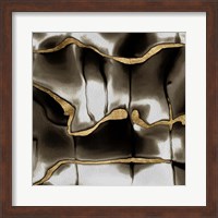 Framed 'Golden Shimmer II' border=