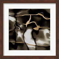 Framed 'Golden Shimmer IV' border=