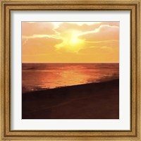 Framed 'Sunset Dreams II' border=