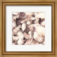 Framed 'Blush Shaded Leaves III' border=