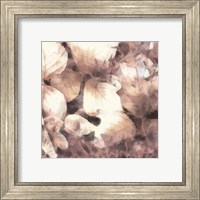 Framed 'Blush Shaded Leaves IV' border=