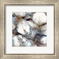 Framed 'Neutral Summer Leaves I' border=