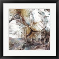 Neutral Summer Leaves II Framed Print