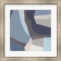 Framed 'Blue Chrysalis I' border=