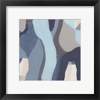 Framed 'Blue Chrysalis III' border=