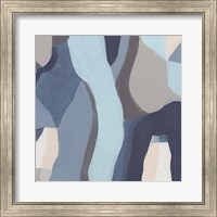 Framed 'Blue Chrysalis III' border=