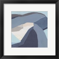 Framed 'Blue Chrysalis IV' border=