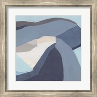 Framed 'Blue Chrysalis IV' border=