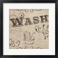 Framed 'Vintage Laundry Signs II' border=