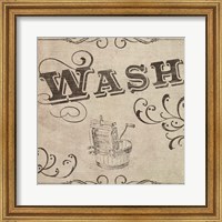 Framed 'Vintage Laundry Signs II' border=