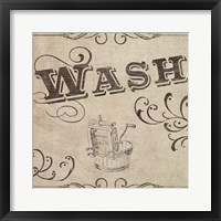 Framed 'Vintage Laundry Signs II' border=