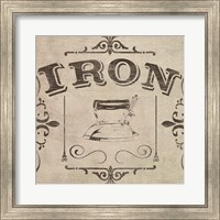 Framed 'Vintage Laundry Signs VI' border=