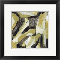 Framed 'Citron Rhythm II' border=