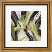 Framed 'Citron Rhythm IV' border=