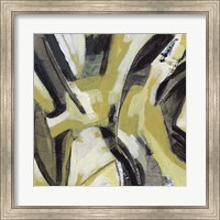 Framed 'Citron Rhythm IV' border=