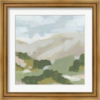 Framed 'Hillside Impression I' border=