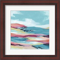 Framed 'Chromatic Coast I' border=