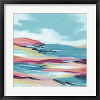 Framed 'Chromatic Coast I' border=