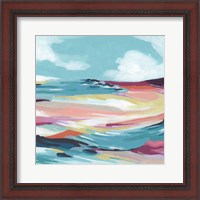 Framed 'Chromatic Coast II' border=